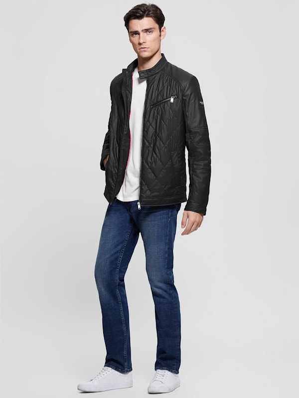 Quilted Biker Jacket GUESS Canada