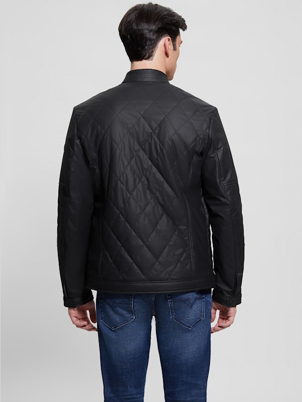 Quilted Biker Jacket GUESS Canada