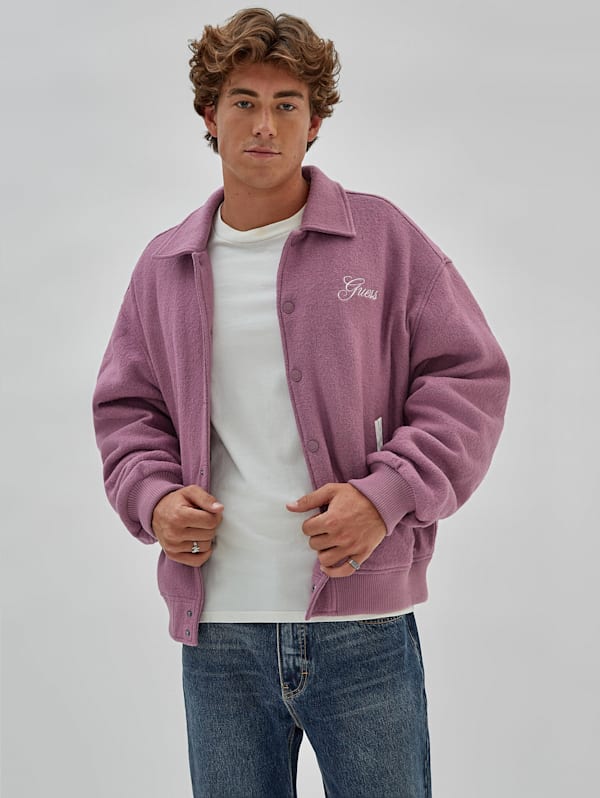 Guess pink bomber top jacket