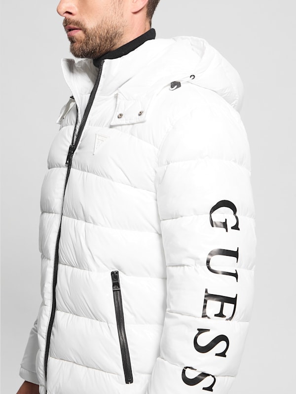 Guess white clearance puffer coat