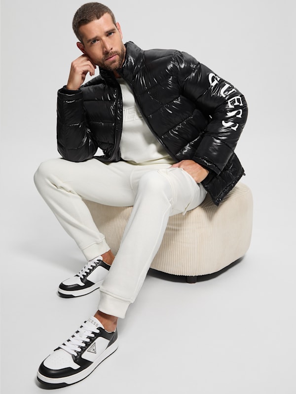 Guess puffer jacket black clearance