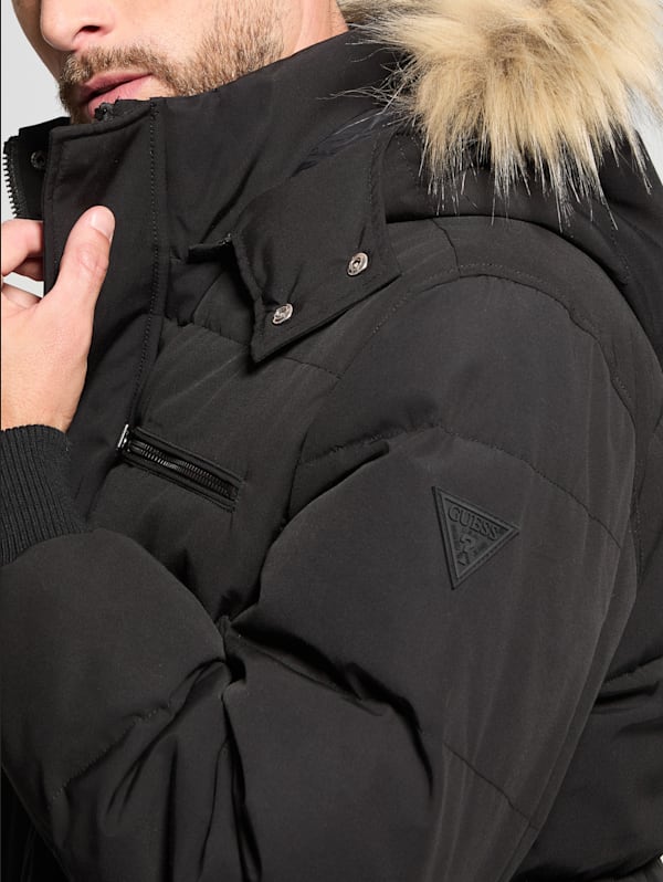 Noah nylon on sale puffer jacket guess