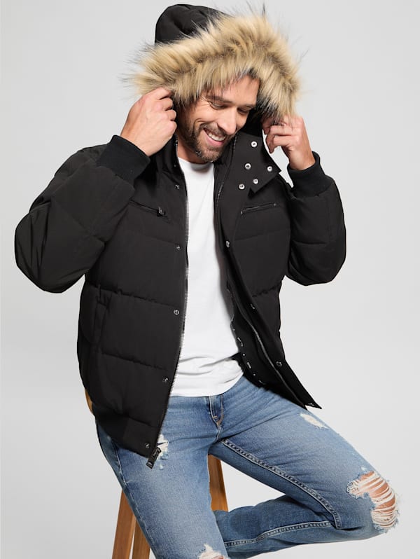 Guess lightweight puffer jacket new arrivals