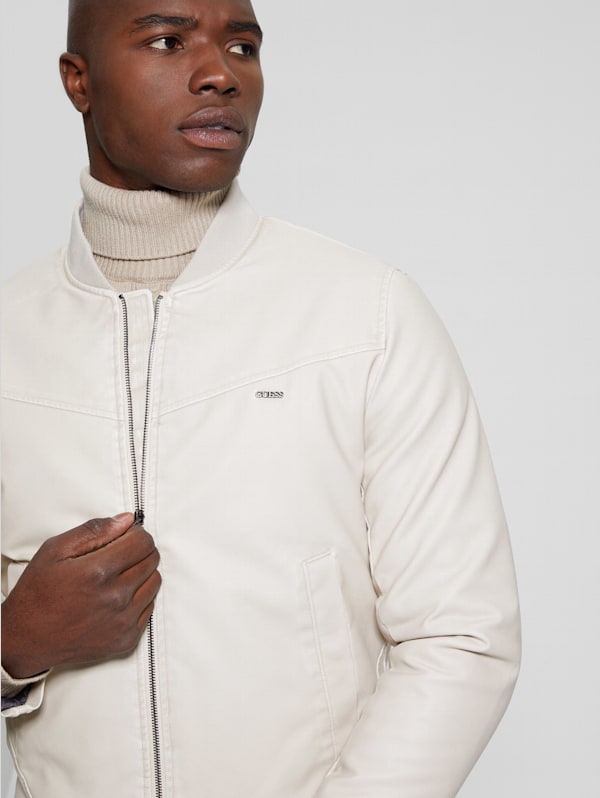 Aviator jacket white discount