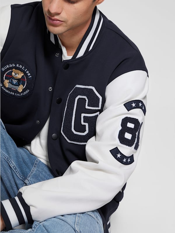 Varsity jacket guess cheap