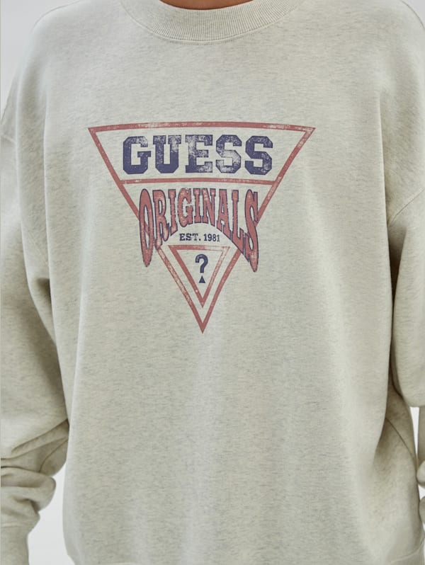GUESS Originals Eco Vintage Heather Dev Sweatshirt GUESS