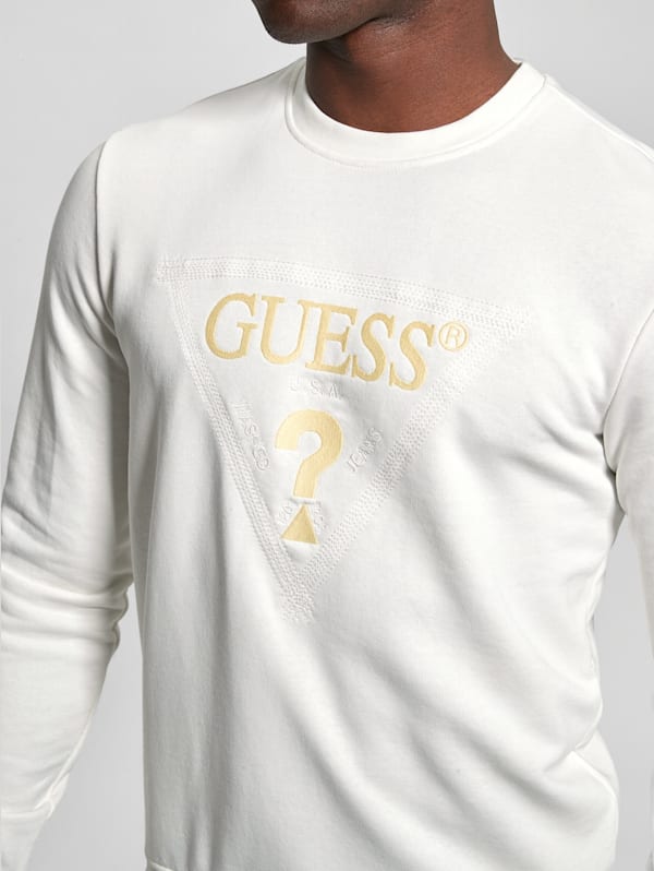 Guess sales embroidered sweatshirt