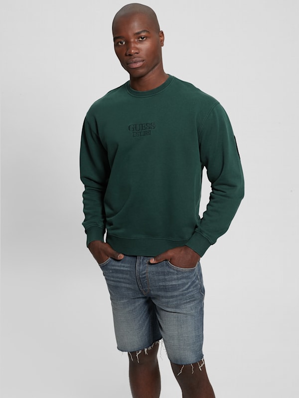 Guess sweatshirt mens outlet
