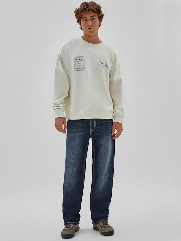 White guess crewneck store