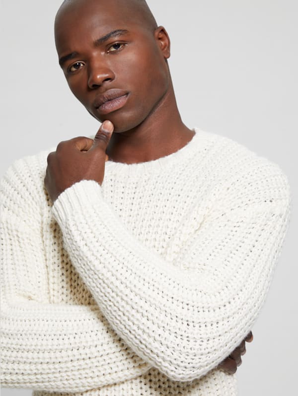 Guess cream jumper shop