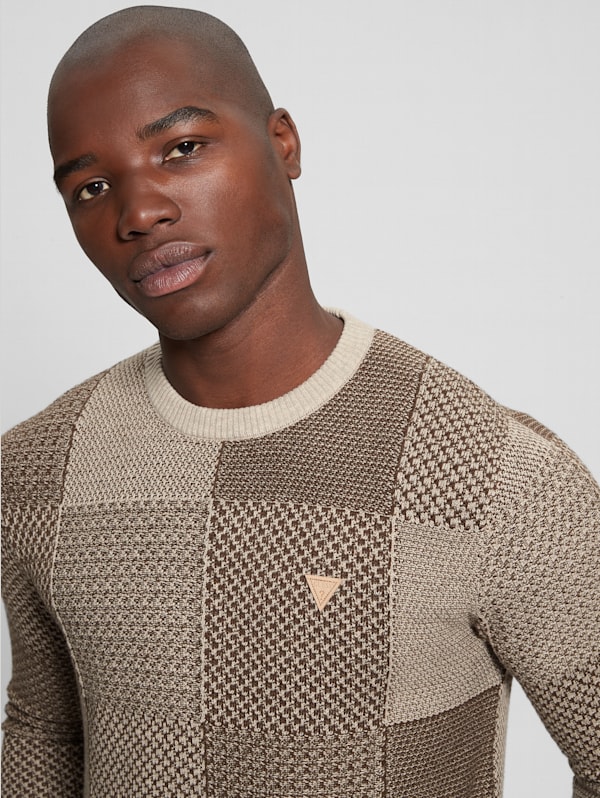 Eco Bridger Patchwork Sweater | GUESS
