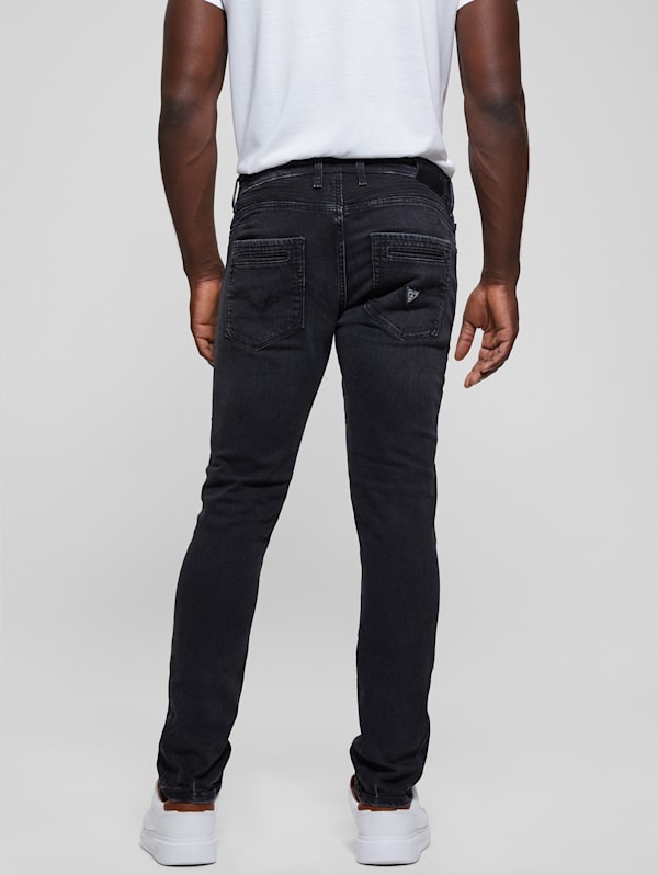 Eco Finnley Zippered Tapered Jeans GUESS Canada