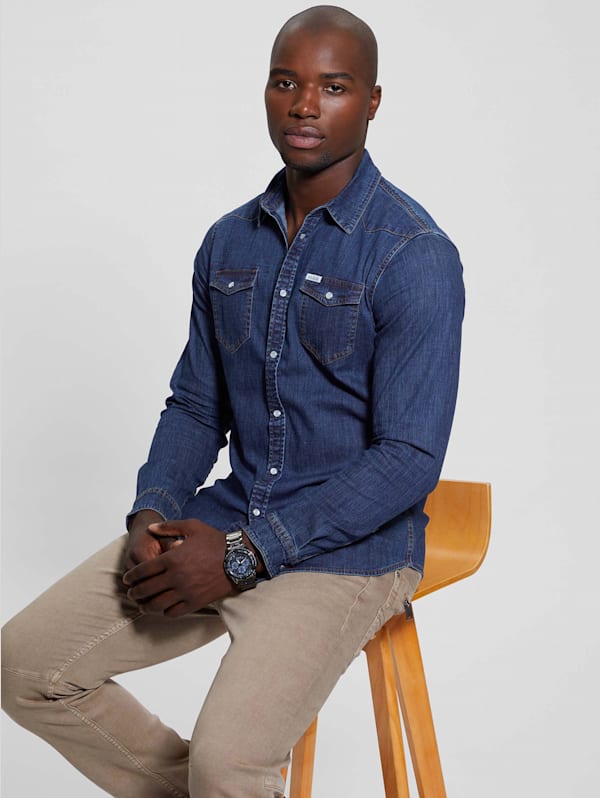 Truckee Denim Shirt GUESS Canada