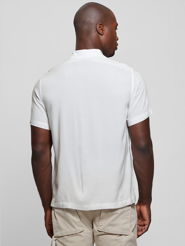 Eco Rayon Rising Cranes Shirt GUESS Canada
