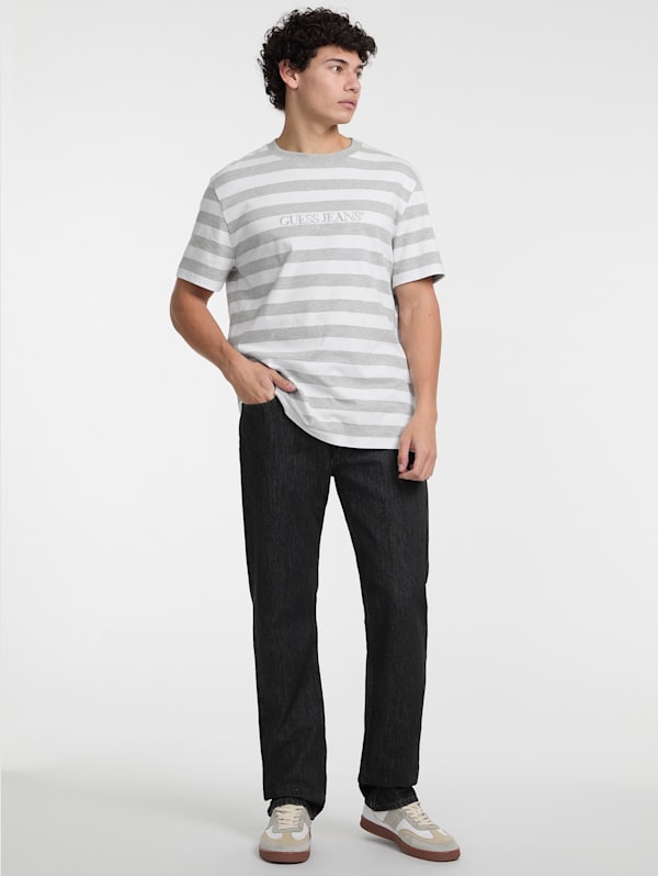 Striped Logo Tee | GUESS Striped Logo Tee | GUESS