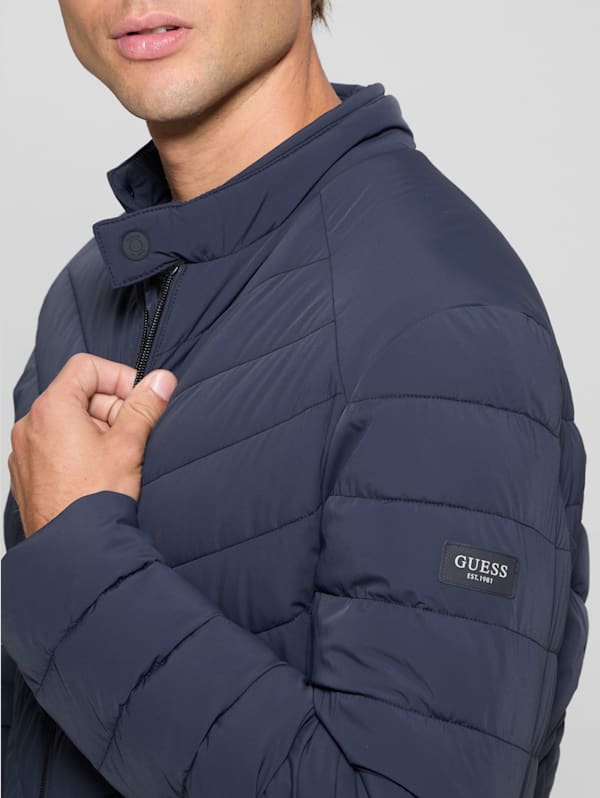 Eco Stretch Nylon Padded Jacket | GUESS Eco Stretch Nylon Padded Jacket | GUESS