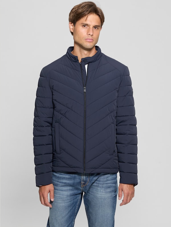 Eco Stretch Nylon Padded Jacket | GUESS Eco Stretch Nylon Padded Jacket | GUESS