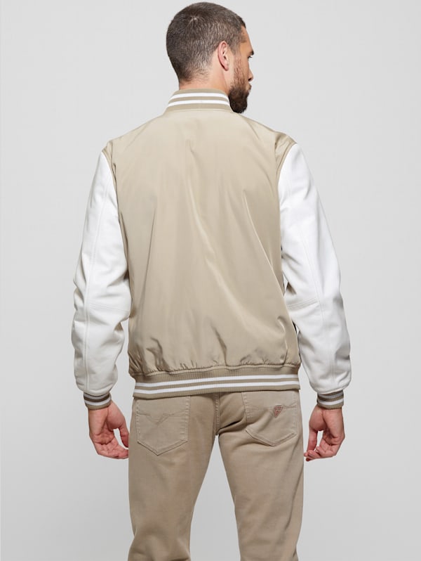 Color Block Varsity Jacket GUESS Canada