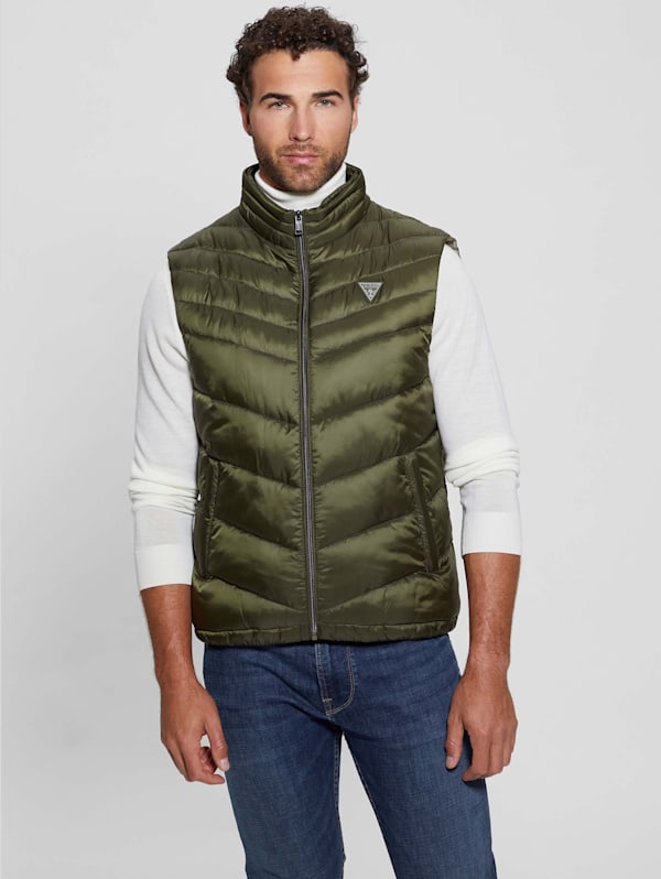 Guess vest jacket deals