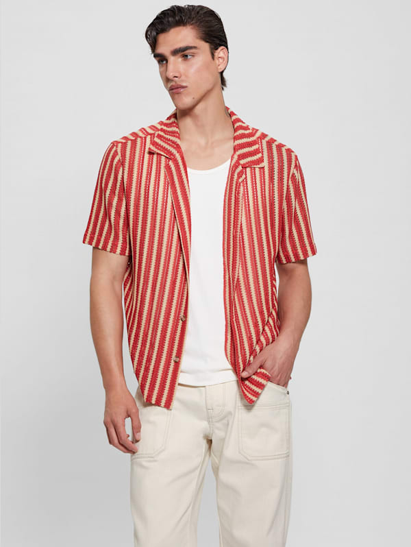 Panama Stripe Shirt GUESS Canada