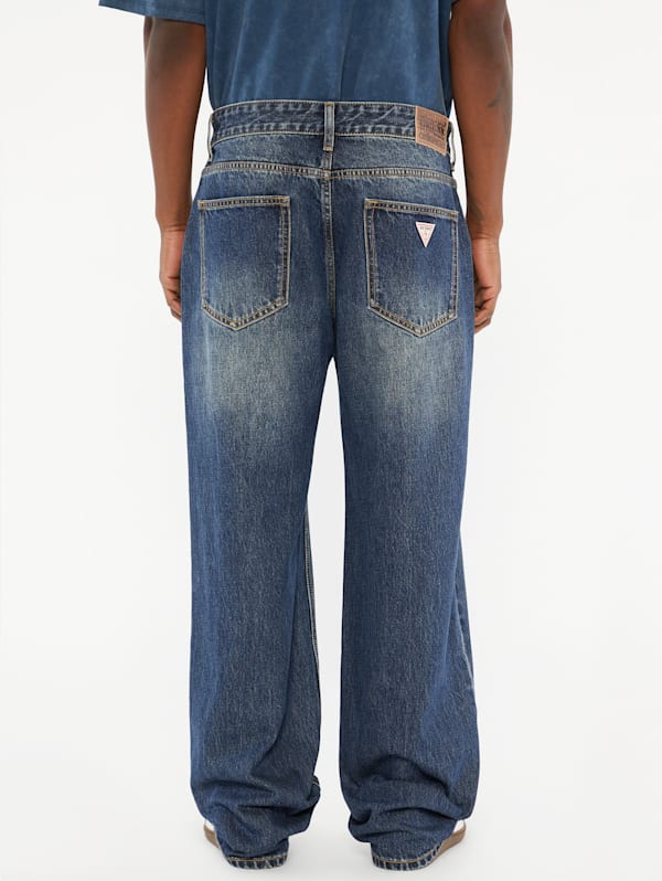 GQ1148◇GUESS JEANS : 90's ルーズフィットテーパード - パンツ