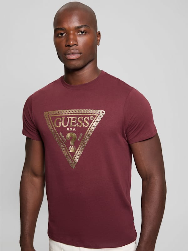 GUESS Eco Signature Tee Red XS