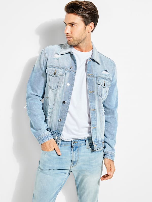 Dillon Light-Wash Denim Jacket | GUESS