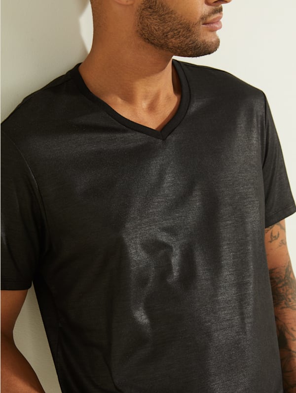 Guess v neck t hotsell shirt mens