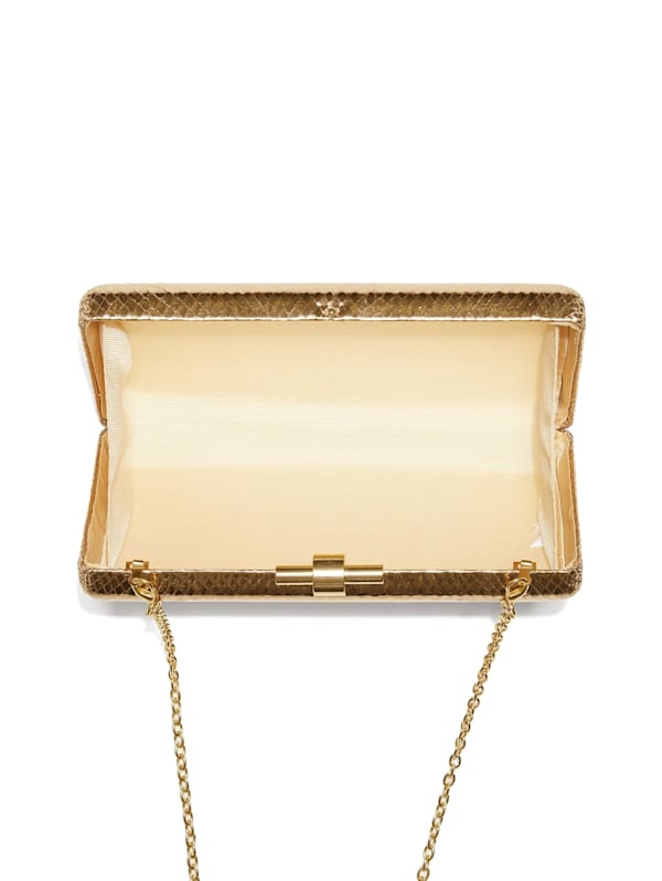 Guess gold clutch bag clearance