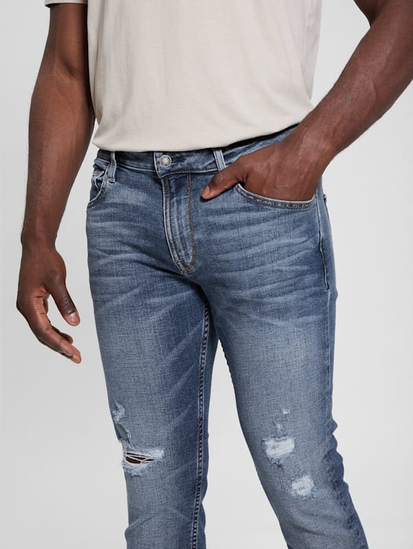 Finnley Distressed Slim Taper Jeans