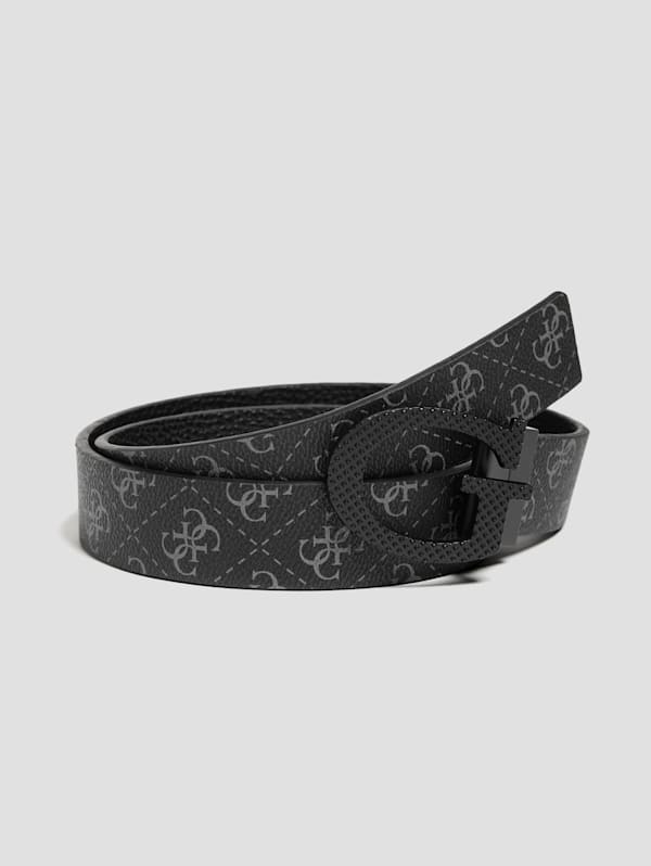 Reversible Charcoal Quattro G Belt | GUESS