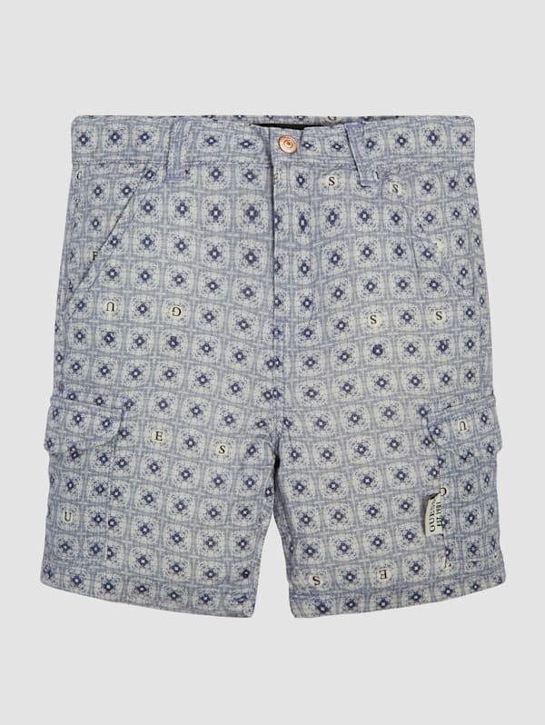 Printed Linen Blend Shorts 3M 7