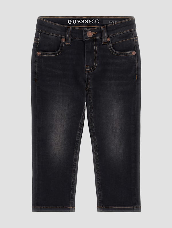 Boys black denim jeans sales
