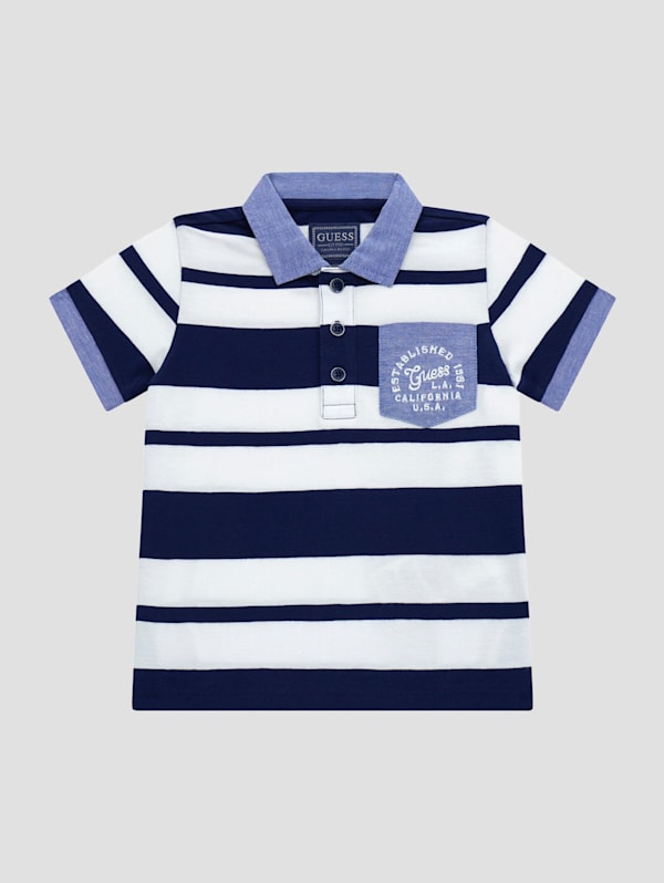 Blue striped guess shirt new arrivals