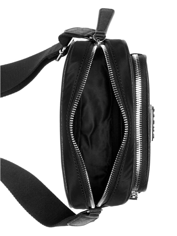 Aviel Mini Double Zip Crossbody GUESS Factory