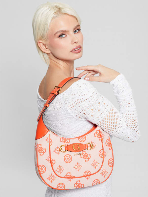 Izzy Logo Hobo Bag GUESS