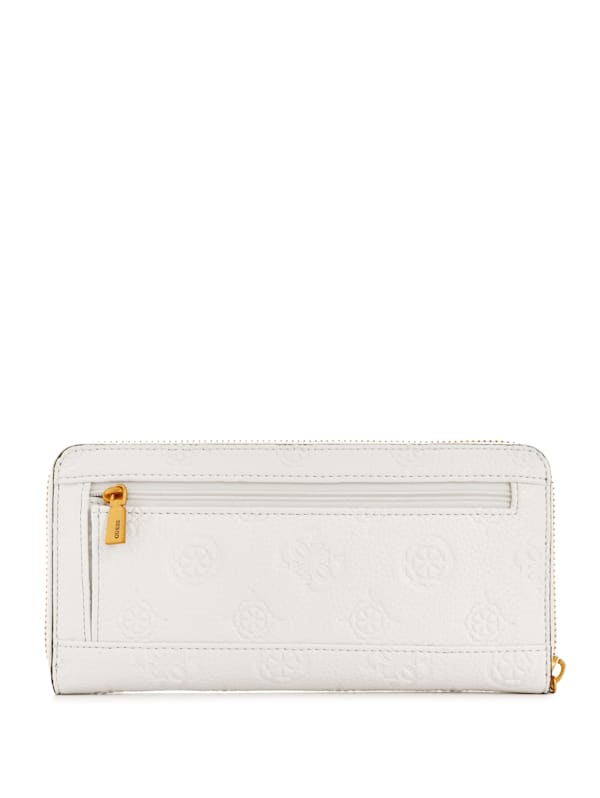 Izzy Peony Large Zip-Around Wallet | GUESS