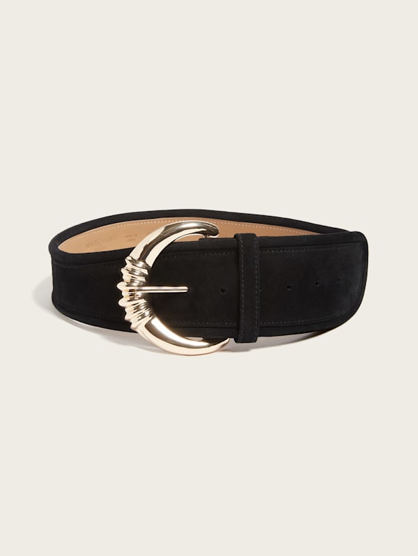 Black suede belt womens new arrivals