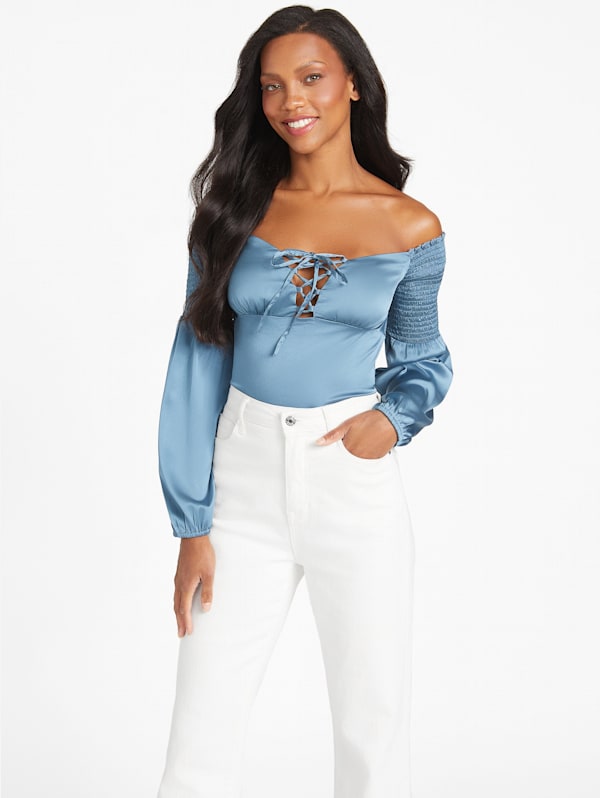 Eco Dale Off-Shoulder Top | GUESS Factory