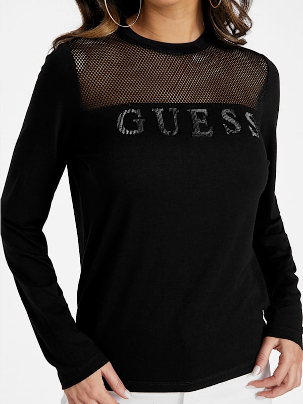 Guess ALINE TOP Black - Fast delivery