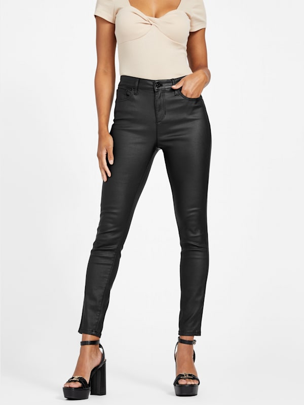 Guess coated skinny jeans top