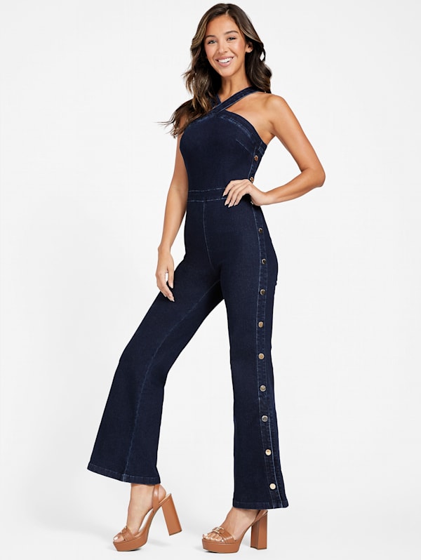 Eco Anya Denim Jumpsuit GUESS Factory Ca