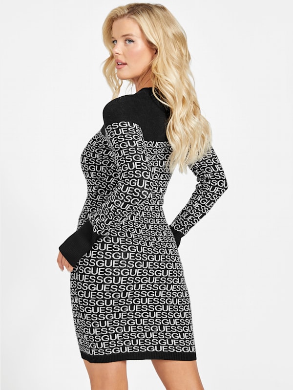 Muna Logo Sweater Dress GUESS Factory