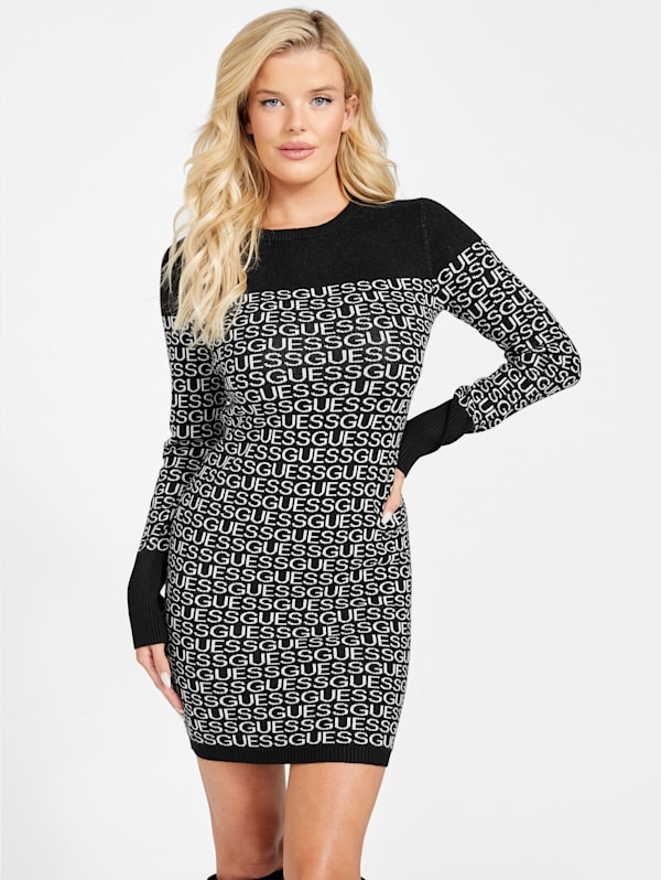 Guess logo dress outlet
