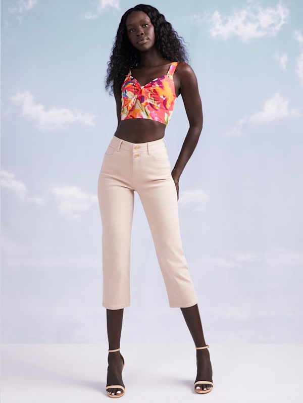 April Cropped Straight Jeans | GUESS Factory