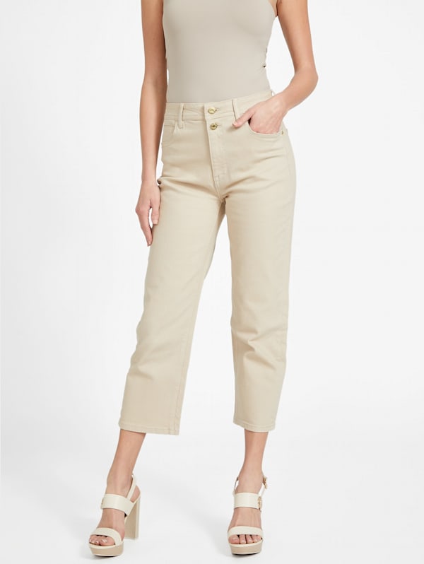 April Cropped Straight Jeans | GUESS Factory April Cropped Straight Jeans | GUESS Factory