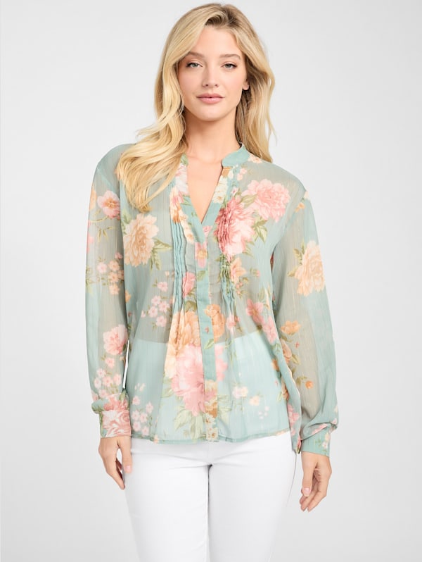 Guess floral shirt hot sale