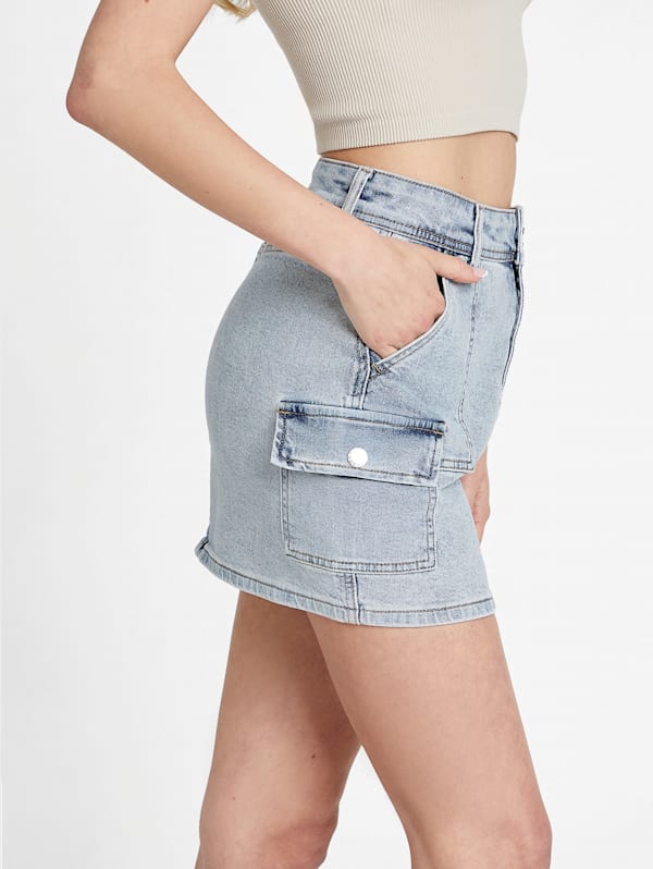 Alaysha Cargo Skirt | GUESS Factory