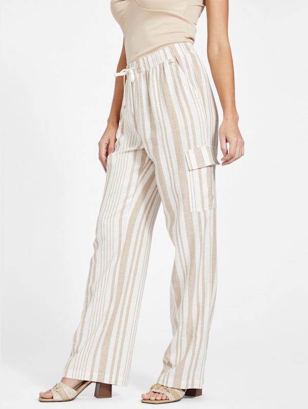Guess striped pants shop