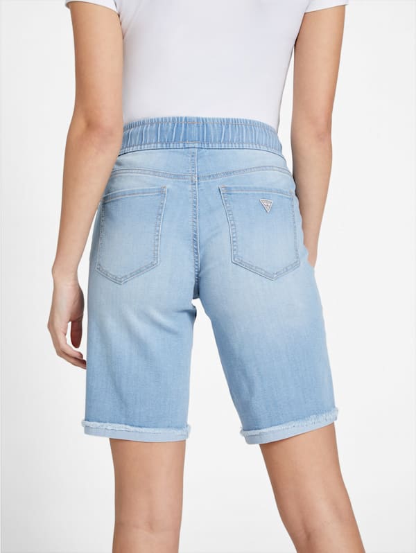 Factory Eco Katya Denim Jogger Shorts Blue M